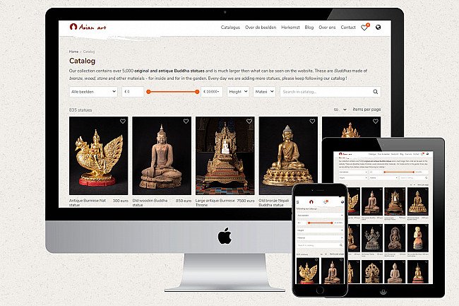 new website of Buddha statues