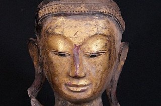 Burmese Buddha Head statue