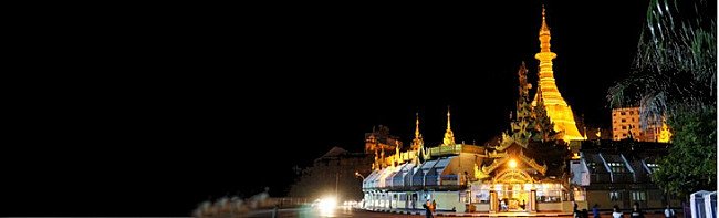 Pagodas in Yangon region of Burma