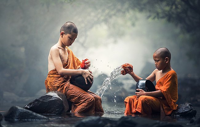 Buddhisty monk