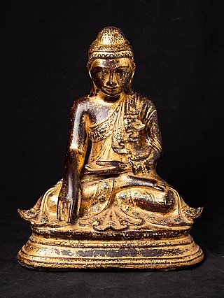 Antieke bronzen Mandalay Boeddha
