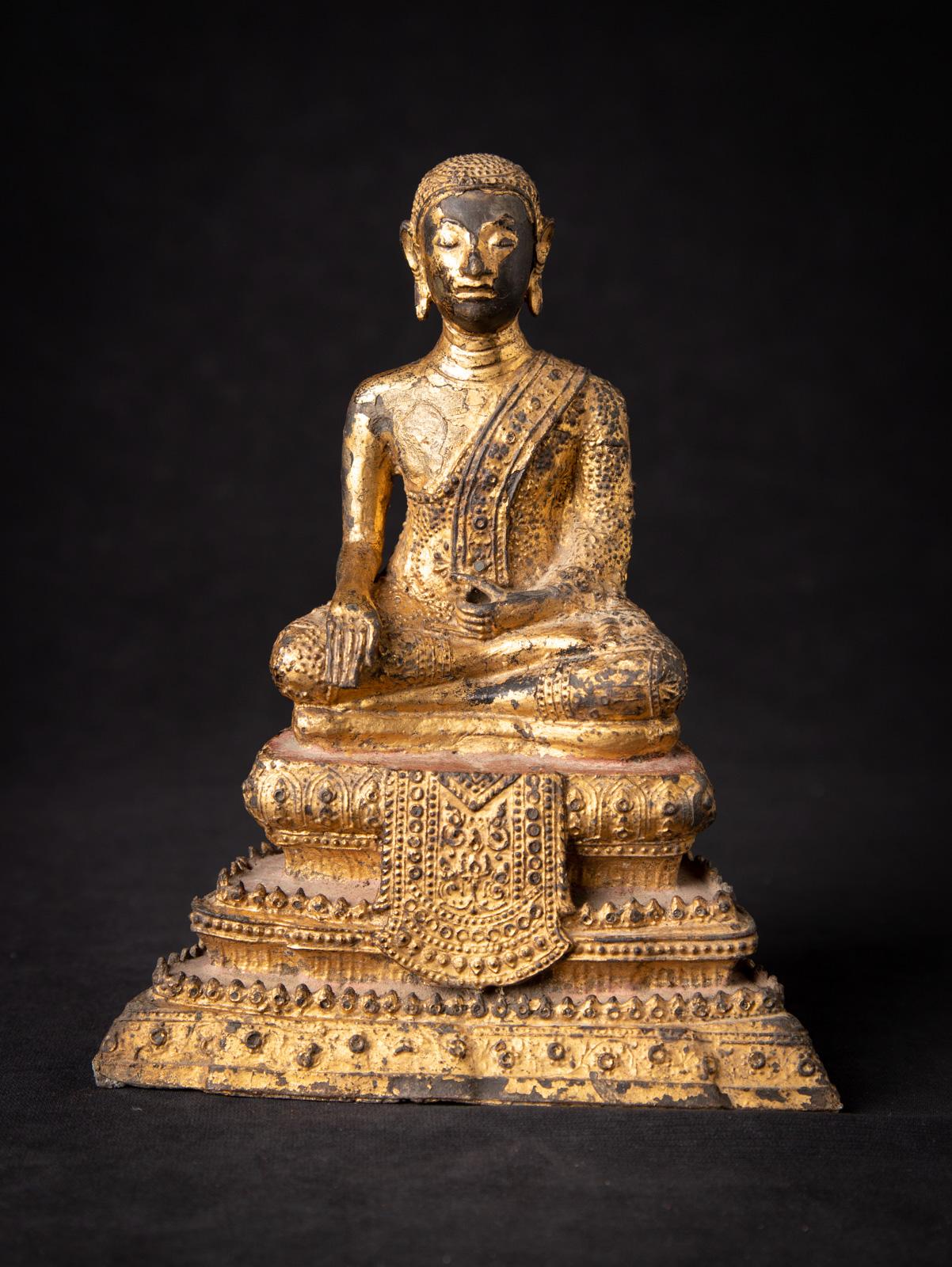 Antique bronze Thai Monk statue from Thailand eBay