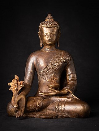 Bronzen Nepalese Medicijnboeddha