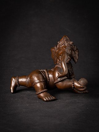 Oude bronzen Nepalese Ganesha