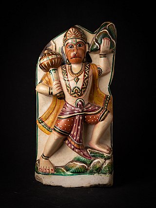 Oud marmeren Hanuman beeld