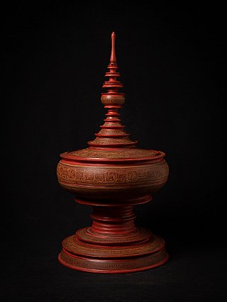 Oude Birmese rode offerschaal