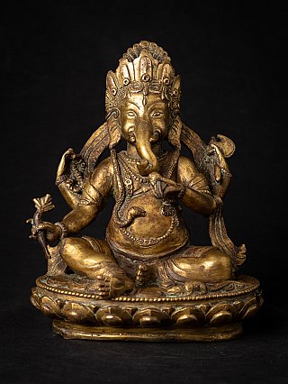 Oude bronzen Nepalese Ganesha