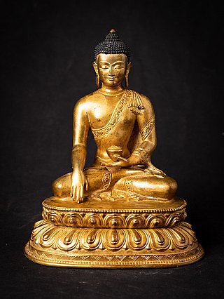 Oude bronzen Nepalese Boeddha