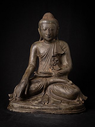 Antieke Birmese bronzen Boeddha