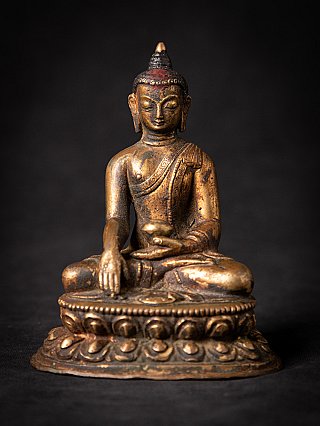 Antieke bronzen Nepalese Boeddha