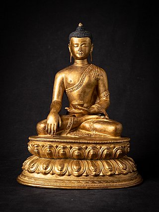 Oude bronzen Nepalese Boeddha