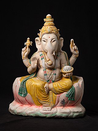 Antieke marmeren Ganesha