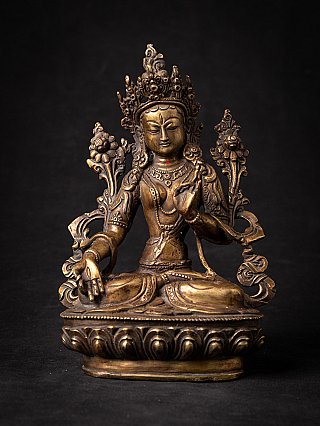 Oude bronzen Nepalese Witte Tara