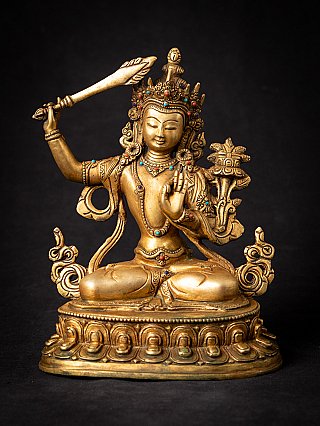 Oude bronzen Nepalese Manjushree