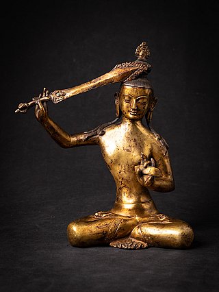 Oude bronzen Nepalese Manjushree