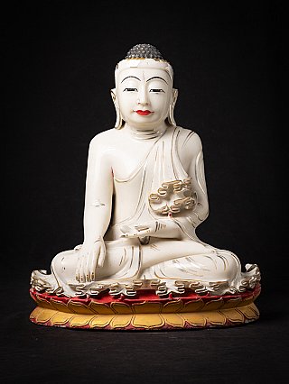 Oude marmeren Birmese Mandalay Boeddha