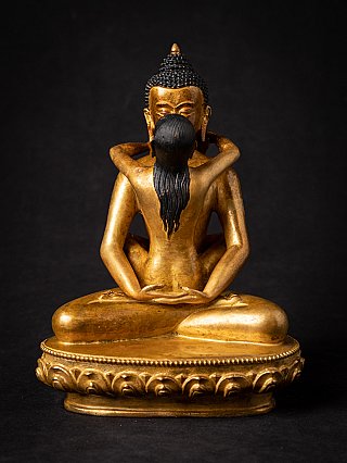 Oud bronzen Samantabhadra beeld