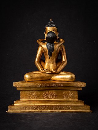 Oud bronzen Samantabhadra beeld