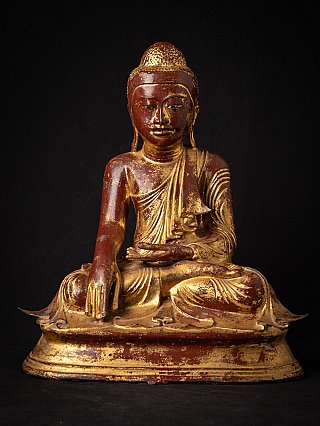 Antieke bronzen Birmese Mandalay Boeddha