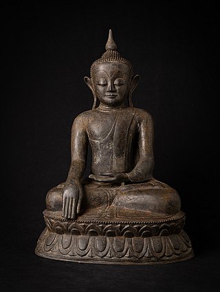 Antieke bronzen Birmese Boeddha