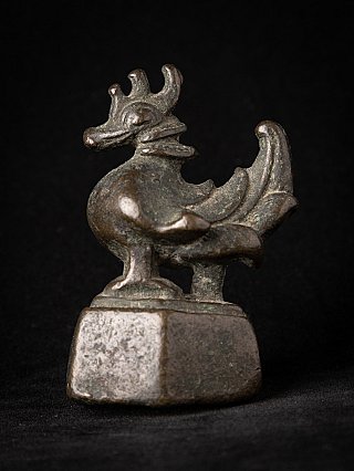 Antiek bronzen Opiumgewicht