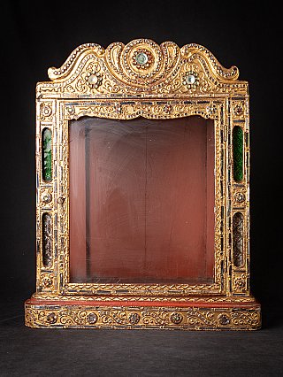 Antieke houten Bimese tempel