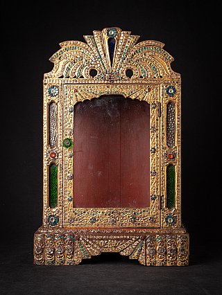 Antieke houten Birmese Tempel