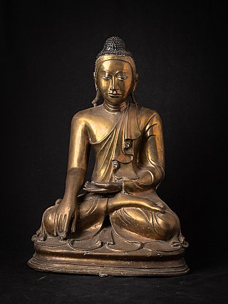 Originele antieke bronzen Mandalay Boeddha