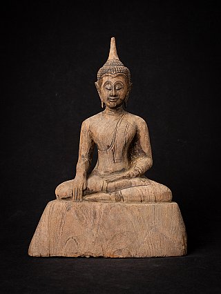 Antieke houten Thaise Ayutthaya Boeddha