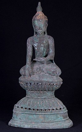 Antieke bronzen Shan Boeddha